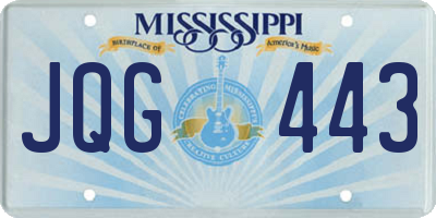 MS license plate JQG443