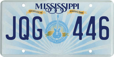 MS license plate JQG446