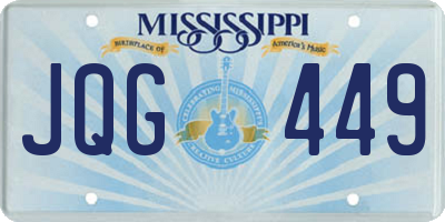 MS license plate JQG449