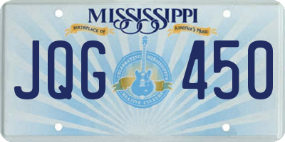 MS license plate JQG450