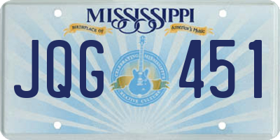 MS license plate JQG451
