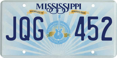 MS license plate JQG452