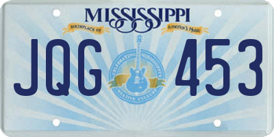 MS license plate JQG453