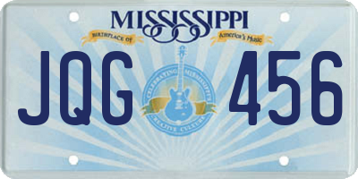 MS license plate JQG456