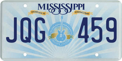 MS license plate JQG459