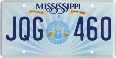 MS license plate JQG460