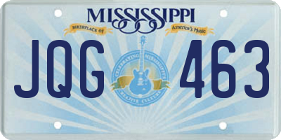 MS license plate JQG463