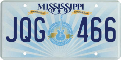 MS license plate JQG466