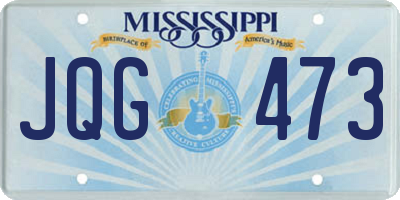 MS license plate JQG473