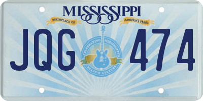 MS license plate JQG474