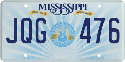 MS license plate JQG476