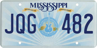 MS license plate JQG482