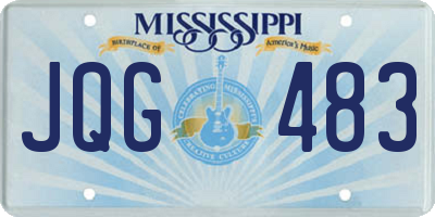 MS license plate JQG483