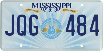 MS license plate JQG484