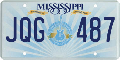 MS license plate JQG487
