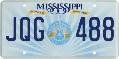 MS license plate JQG488