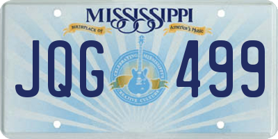 MS license plate JQG499