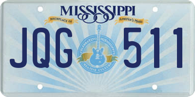 MS license plate JQG511