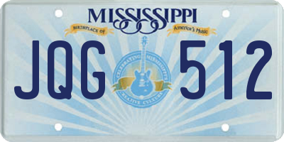 MS license plate JQG512