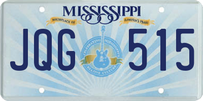 MS license plate JQG515