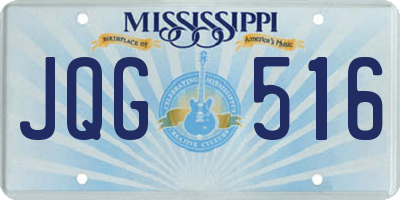 MS license plate JQG516