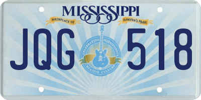MS license plate JQG518