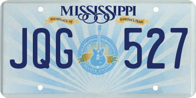 MS license plate JQG527