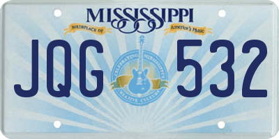 MS license plate JQG532