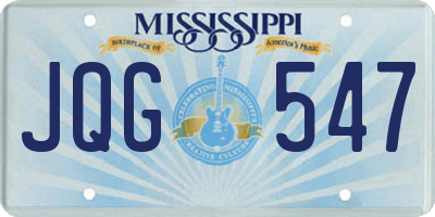 MS license plate JQG547