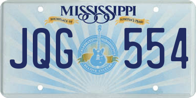 MS license plate JQG554