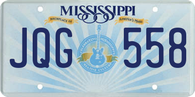 MS license plate JQG558