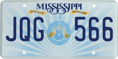 MS license plate JQG566