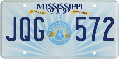 MS license plate JQG572