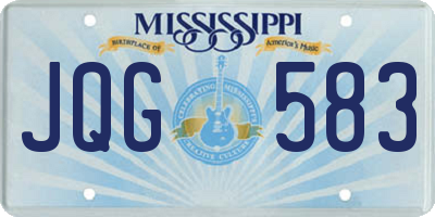 MS license plate JQG583
