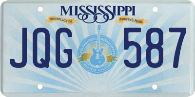 MS license plate JQG587