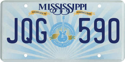 MS license plate JQG590