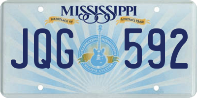 MS license plate JQG592