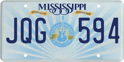 MS license plate JQG594