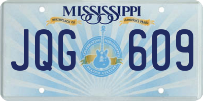 MS license plate JQG609