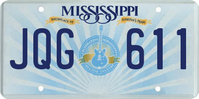 MS license plate JQG611