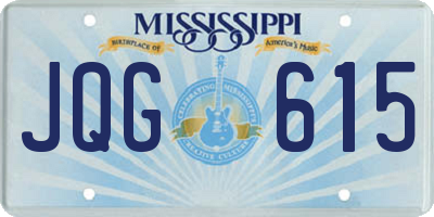 MS license plate JQG615