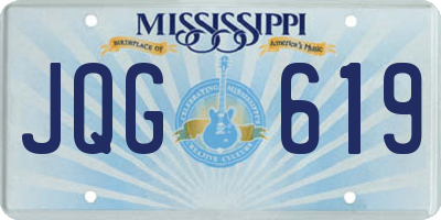 MS license plate JQG619