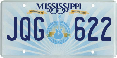 MS license plate JQG622