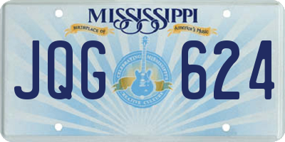 MS license plate JQG624
