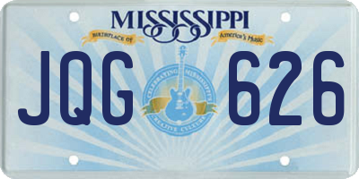 MS license plate JQG626