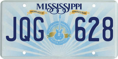 MS license plate JQG628