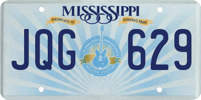 MS license plate JQG629