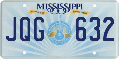 MS license plate JQG632