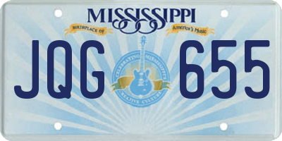 MS license plate JQG655