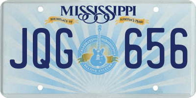 MS license plate JQG656